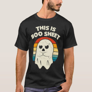 Camiseta Esta es la hoja de boom Ghost Groovy Floral Hallow