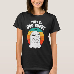 Camiseta Esta es la hoja de boom Halloween Retro Hombres Mu