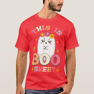 Camiseta Esta es la hoja de boom retro de Halloween Groovy 