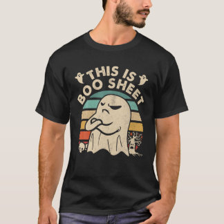 Camiseta Esta Es La Hoja De Fantasma Retro Disfraz De Hallo