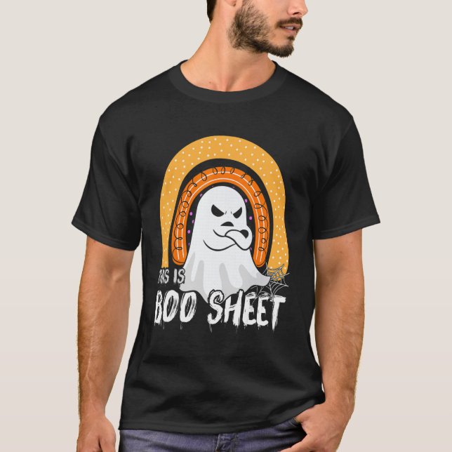 Camiseta Esta es la hoja fantasma retro disfraz de hallowee (Anverso)