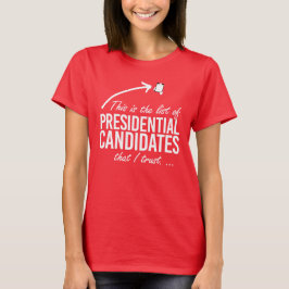 Camiseta Esta es la lista de candidatos en los que confío