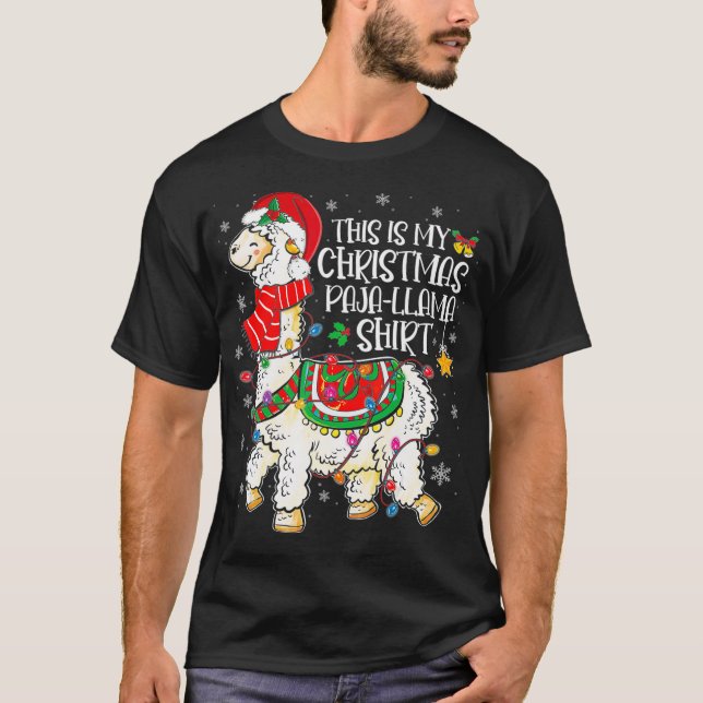 Camiseta Esta es la llamada de mis Navidades Navidades Paja (Anverso)
