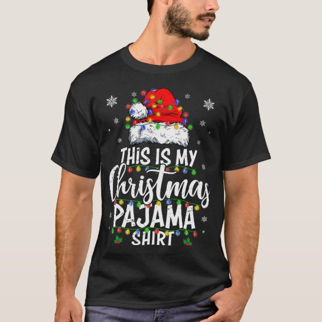 Camiseta Esta Es La Luz De Los Camisas De Mis Navidades Hom (Anverso)