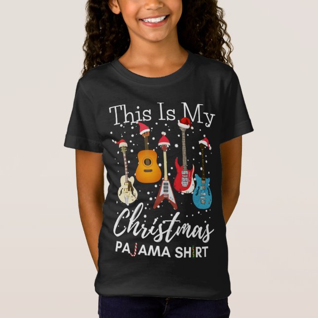 Camiseta Esta Es La Música Guitariana De La Guitarra Pajama (Anverso)