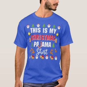 Camiseta Esta Es La Pajama De Mis Navidades Para Igualar A
