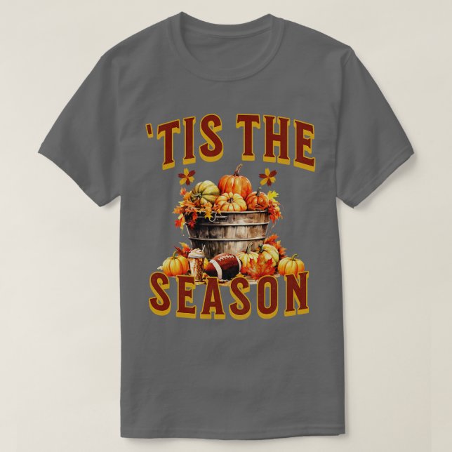 Camiseta Esta es la temporada de la temporada de calabaza l (Diseño del anverso)