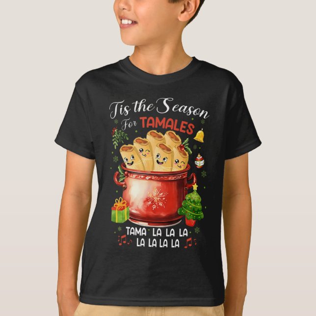 Camiseta Esta Es La Temporada De Los Navidades De Alimentos (Anverso)