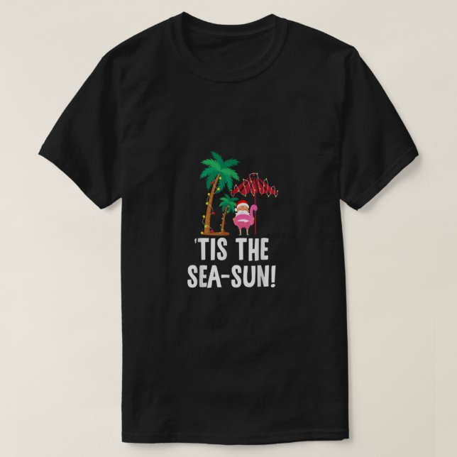 Camiseta Esta es la temporada de Navidades tropicales Sea-S (Diseño del anverso)