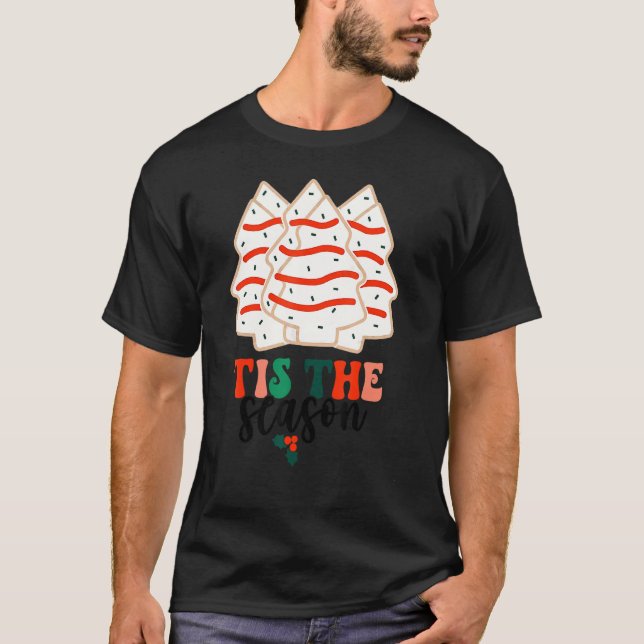 Camiseta Esta es la temporada de pasteles de árbol de Navid (Anverso)