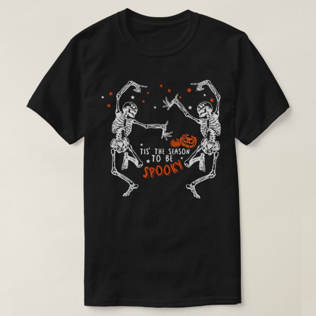 Camiseta Esta Es La Temporada De Ser Espeluznante Baile De  (Diseño del anverso)