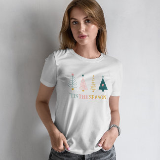 Camiseta "Esta es la temporada" Fiestas de Doodles en árbol