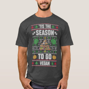 Camiseta Esta Es La Temporada Para Ir Vegan Funny Xmas Vega