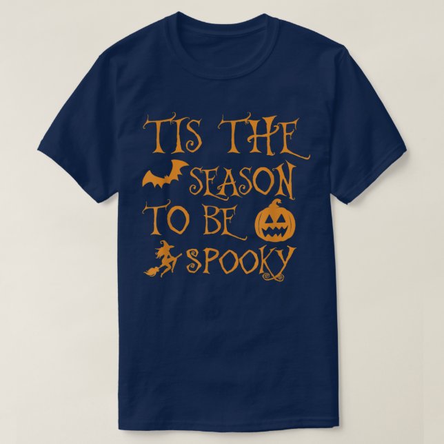 Camiseta Esta Es La Temporada Para Ser Famoso Halloween Gra (Diseño del anverso)