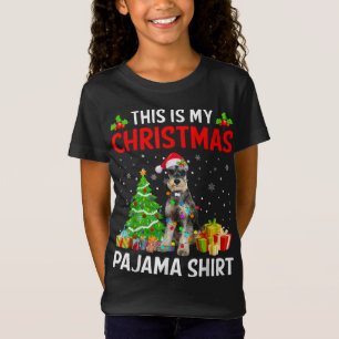 Camiseta Esta Es La Vida De Mis Navidades Schnauzer Dog Paj