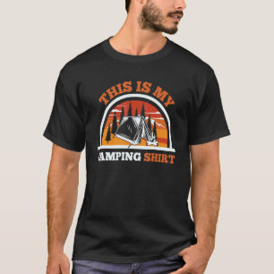 Camiseta Esta es mi actividad de acampada de camping al air