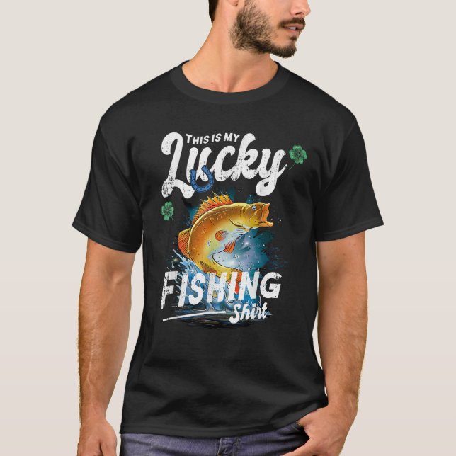 Camiseta Esta Es Mi Afortunada Pesca (Anverso)