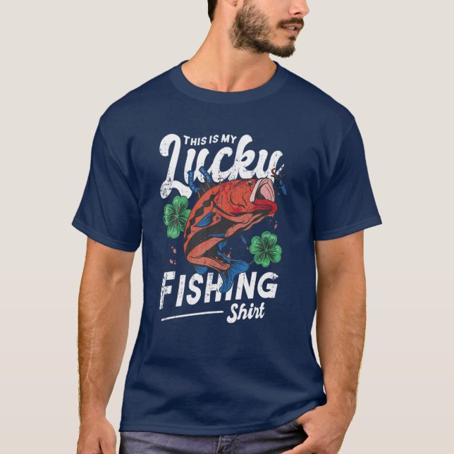 Camiseta Esta Es Mi Afortunada Pesca (Anverso)