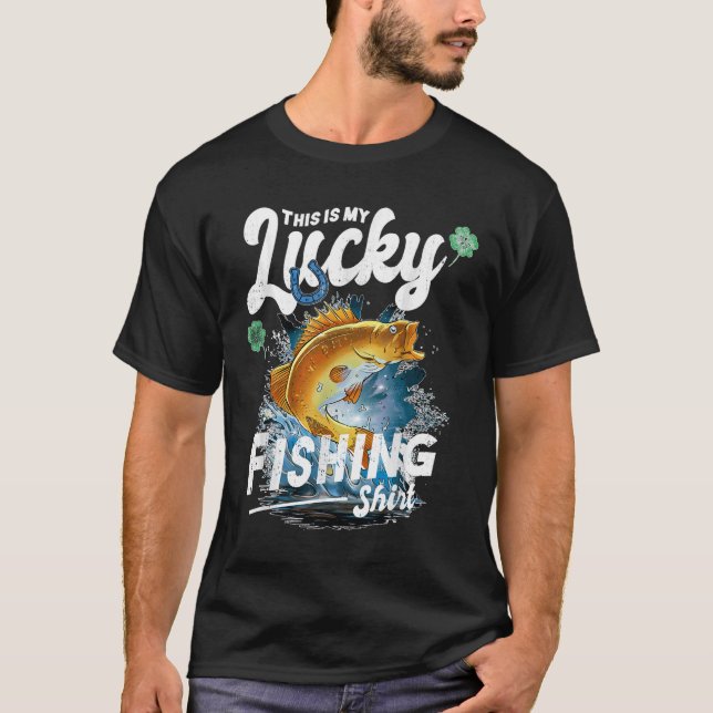 Camiseta Esta Es Mi Afortunada Pesca (Anverso)