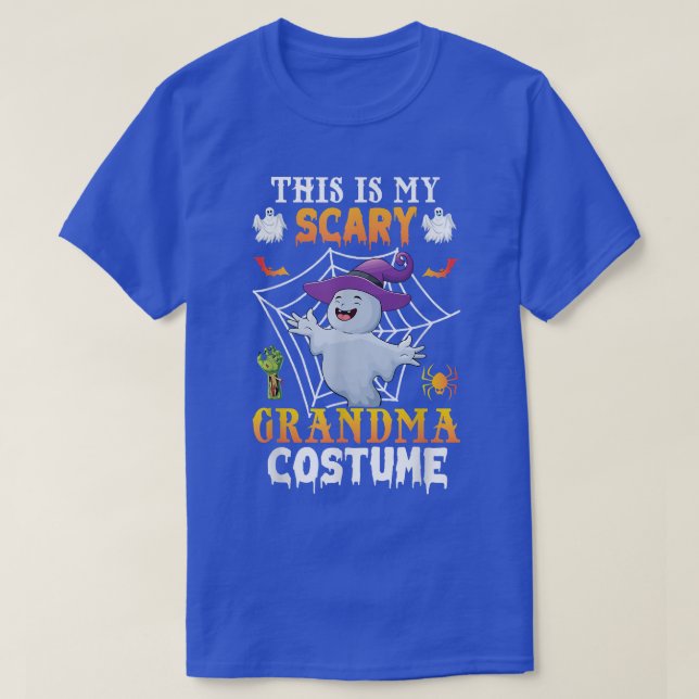 Camiseta Esta Es Mi Asustada Abuela Disfrazada Halloween La (Diseño del anverso)