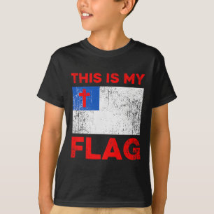 Camiseta Esta Es Mi Bandera - Cruz Premium de Jesús Cristia