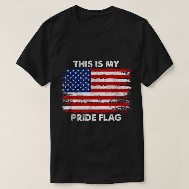 Camiseta Esta es mi bandera de orgullo de Estados Unidos 4  (Diseño del anverso)