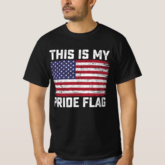 Camiseta Esta es mi bandera de orgullo EE. UU. (Anverso)