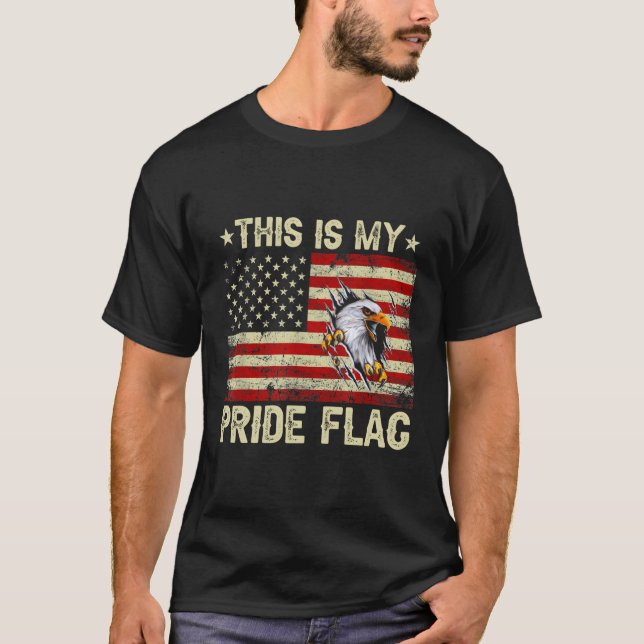 Camiseta Esta Es Mi Bandera De Orgullo Estadounidense 4 De  (Anverso)