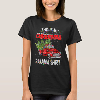 Camiseta Esta Es Mi Bufanda De Plaid De Búfalo De Pijama De