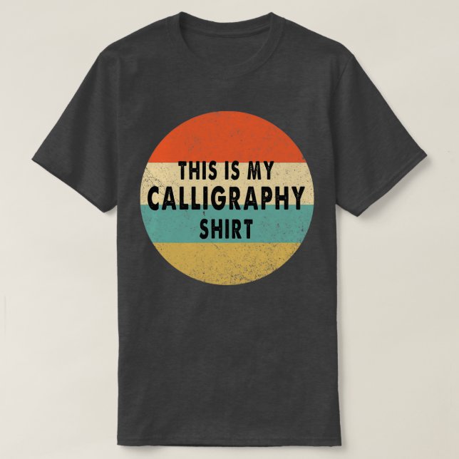 Camiseta Esta es mi caligrafía (Diseño del anverso)