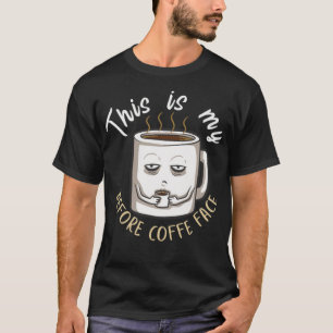 Camiseta Esta es mi cara de café para el gato de café lata