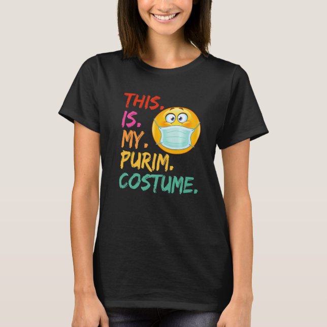 Camiseta Esta Es Mi Cara Face Famosa Judía Con Disfraces De (Anverso)