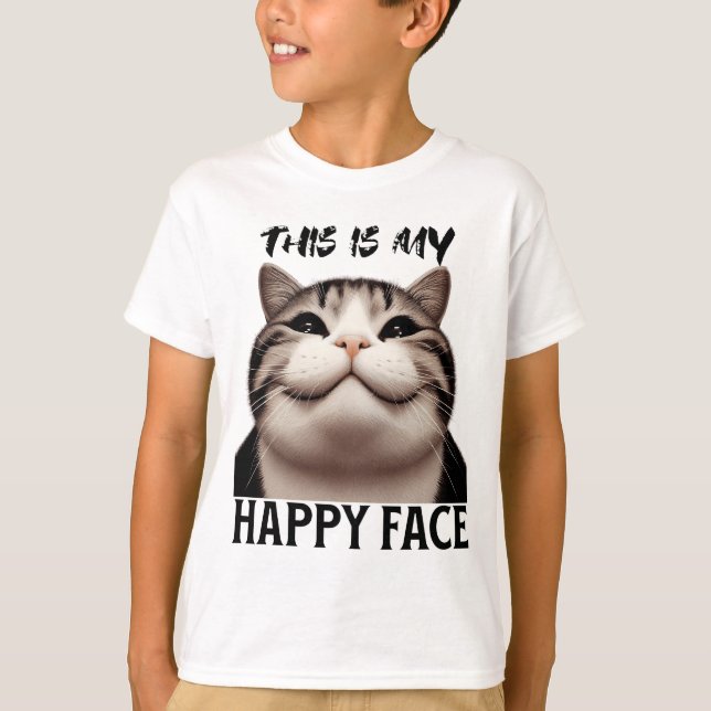 Camiseta Esta es mi cara feliz (Anverso)