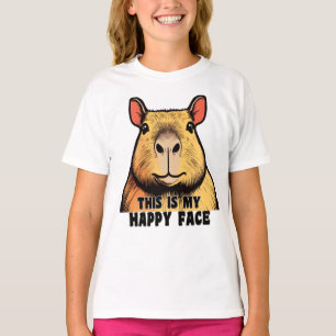 Camiseta Esta es mi cara feliz - Capybara