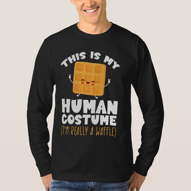 Camiseta Esta Es Mi Cata Humana De Batido De Waffle (Anverso)