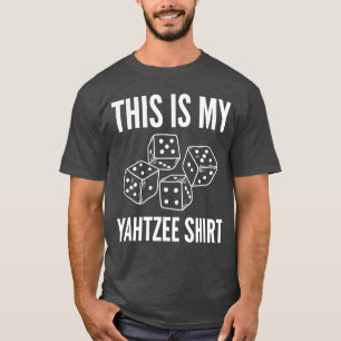 Camiseta Esta es mi chica jugadora de dados del juego de Ya