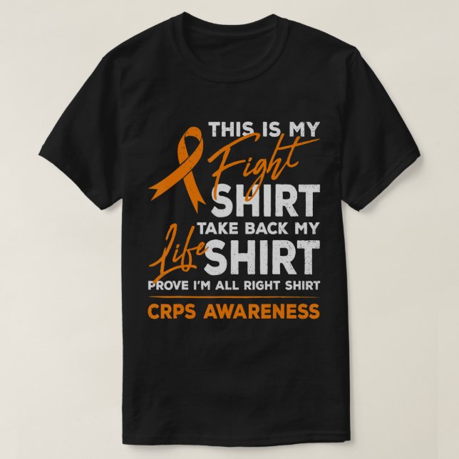 Camiseta Esta es mi cinta de Naranja de conciencia de RSD C (Diseño del anverso)