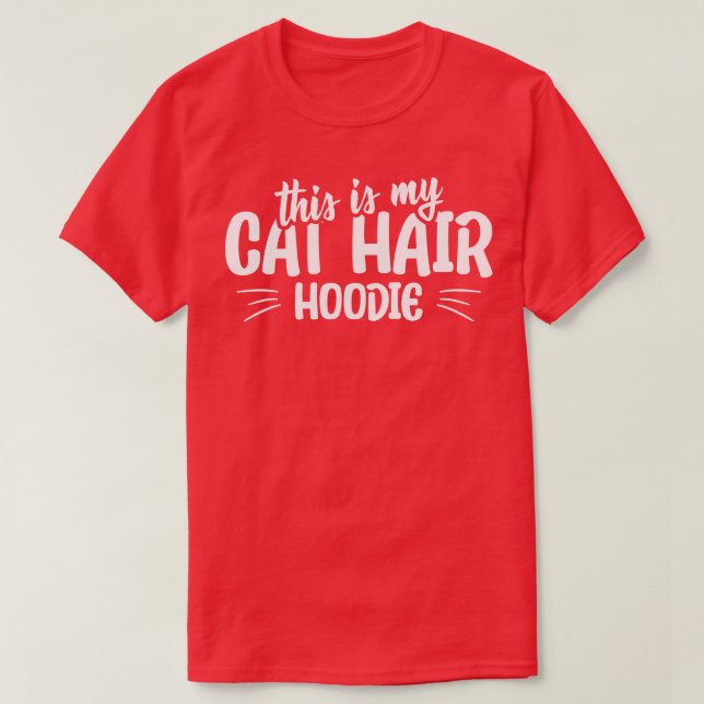 Camiseta Esta es mi cita de gato gracioso de peinado (Diseño del anverso)