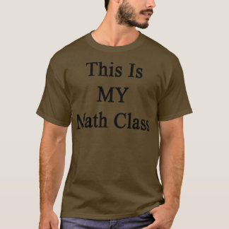 Camiseta Esta es mi clase de matemáticas