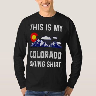 Camiseta Esta Es Mi Colorado Esquí Denver Map Flag Co Souv