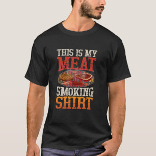 Camiseta Esta Es Mi Comida Vintage Para Fumar Carne