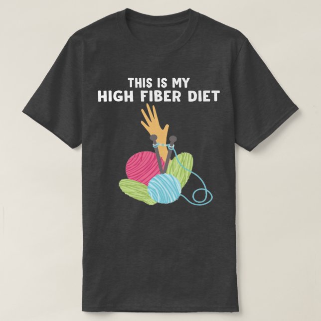 CAMISETA ESTA ES MI DIETA DE FIBRA HIHG (Diseño del anverso)