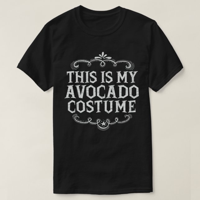 Camiseta Esta es mi disfraz de aguacate, divertida Hallowee (Diseño del anverso)