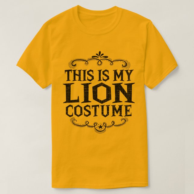 Camiseta Esta es mi disfraz de león, divertida Halloween pe (Diseño del anverso)