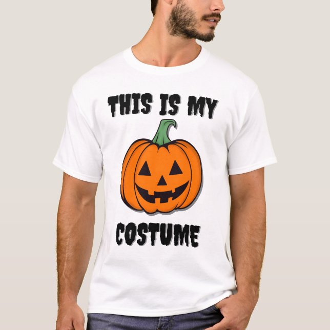 Camiseta Esta es mi disfraz divertida Halloween (Anverso)