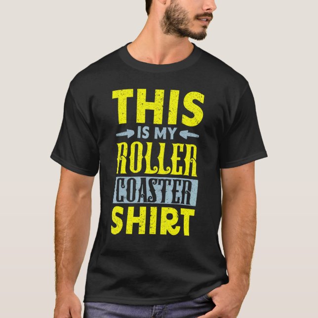 Camiseta Esta Es Mi Diversión De Roller Coaster Rollercoast (Anverso)