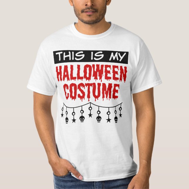 Camiseta Esta es mi estafa de disfraces de Halloween (Anverso)