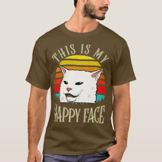 Camiseta Esta Es Mi Face Feliz... Smudge The Cat Premium