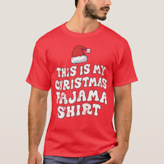 Camiseta Esta es mi familia de Navidades Pajama Feliz Navid
