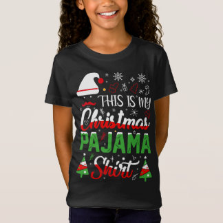 Camiseta Esta es mi familia de Navidades Pajama Xmas